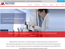 Tablet Screenshot of matisse-pharma.com